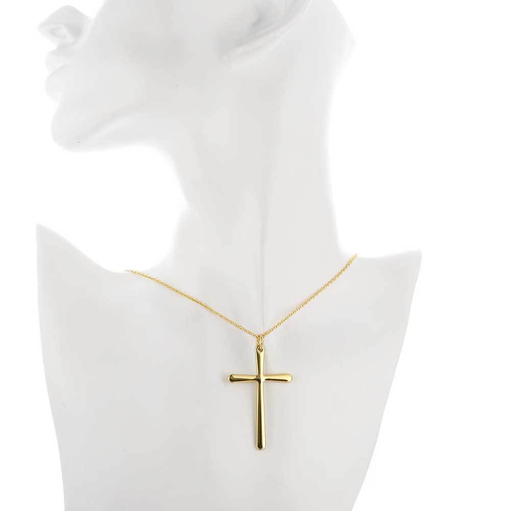 Cruzifijo Elegante de Acero Collar Colgante para Hombres y Mujeres Cadena DE 45+5 cm – 24Joyas tienda de compra de y