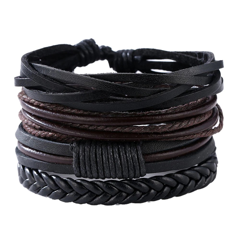 Brazalete de Cuero Hombre estilo vintage fabricada y trenzadas a mano – tienda de compra de relojes y joyas