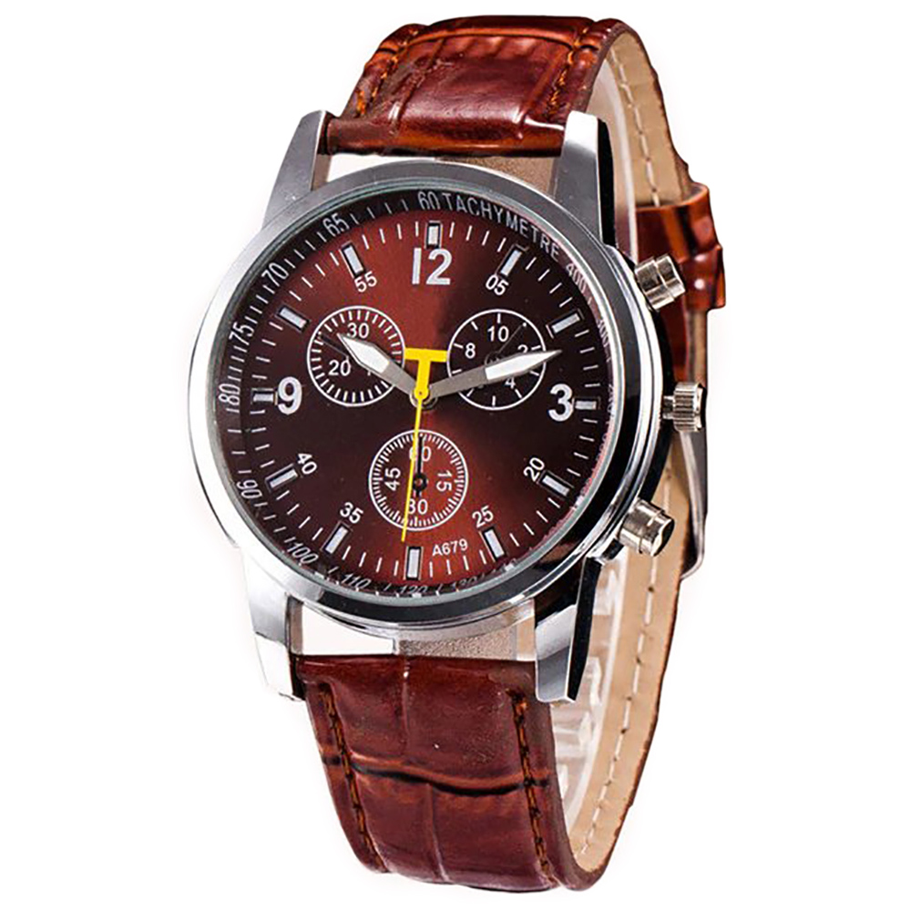 Reloj de hombre de primera marca Relojes de pulsera de cuarzo para hombres  Reloj de calendario masculino Reloj de pulsera de cuero de lujo Reloj