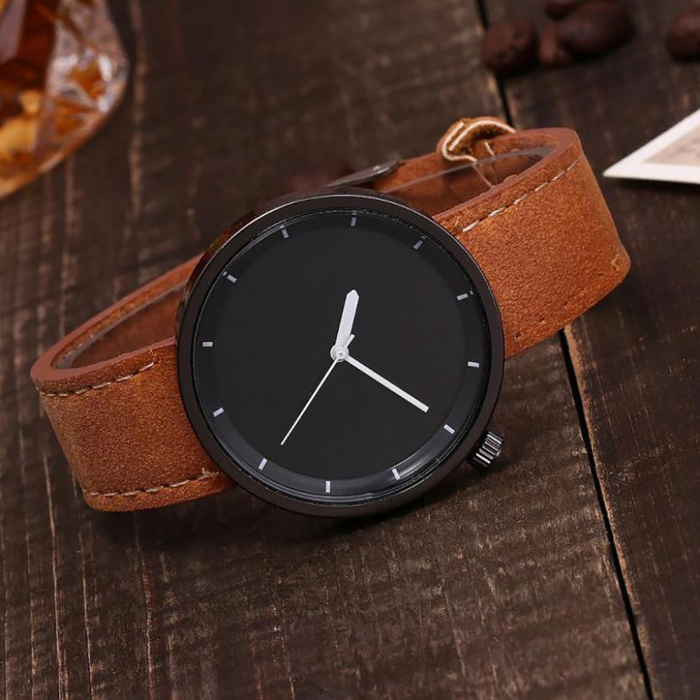 Relojes Hombre con Correa Marrón Grandes