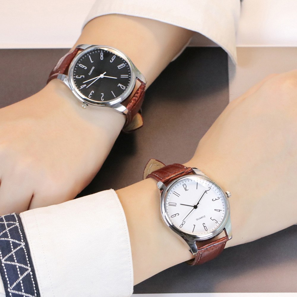 Reloj Elegante de Cuarzo con Pulsera de Cuero para Hombre – 24Joyas tienda  de compra de relojes y joyas