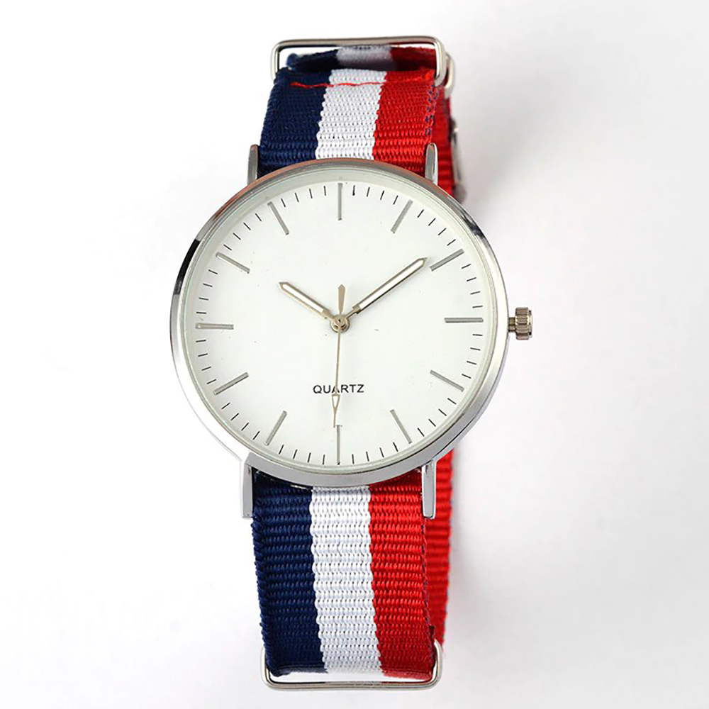 Reloj Moda Multicolor Cuarzo con Pulsera Correa de Tela para Hombre y Mujer – 24Joyas tienda compra de relojes y joyas