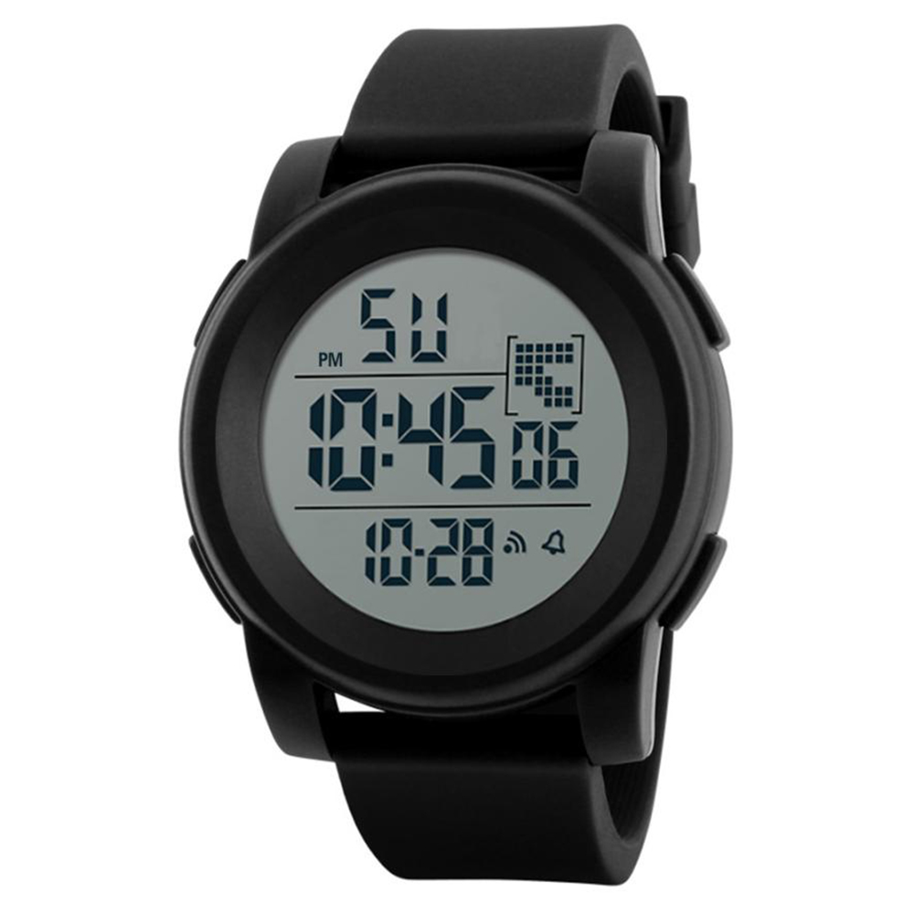 Relojes Digitales para Hombre, Reloj Deportivo Resistente al Agua de 5 ATM  con Alarma/cronómetro, Reloj de Pulsera Militar con Esfera Grande Negra  para Correr : : Moda