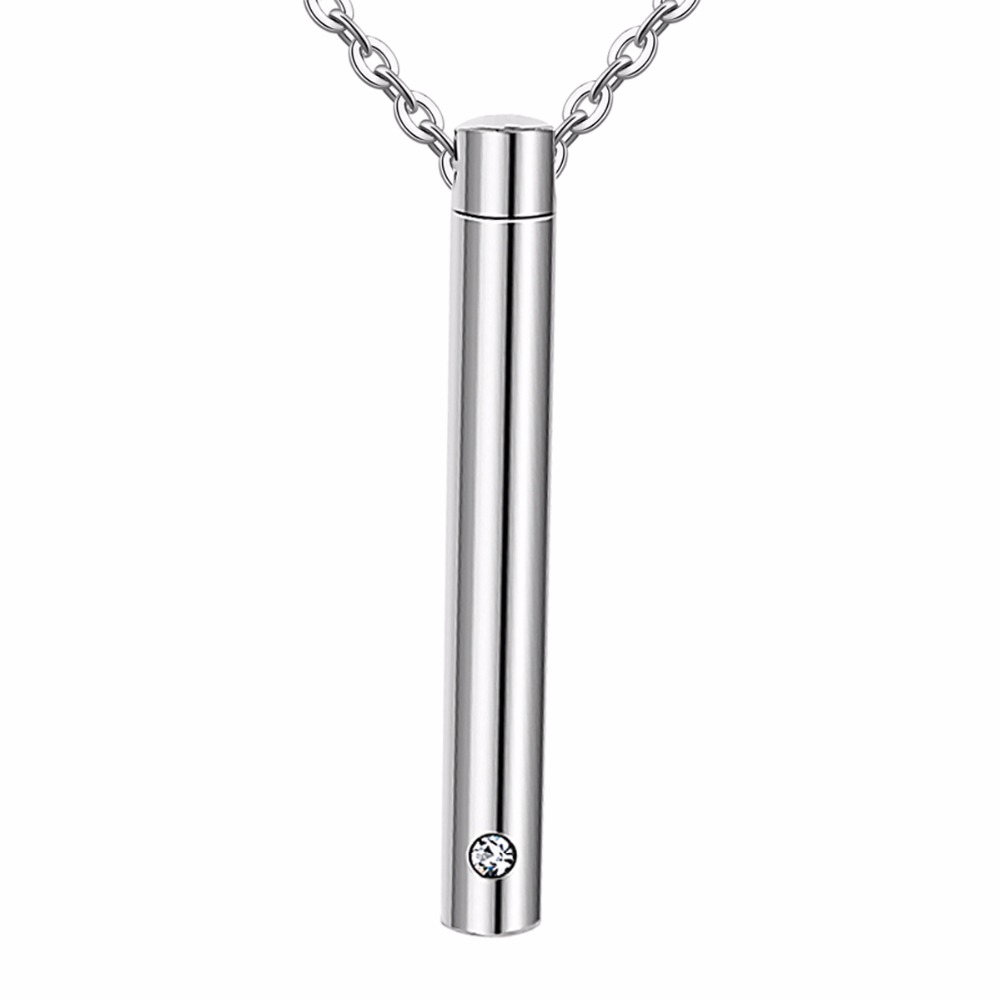 Colgante Memorial Cenizas Cremación de Acero Inoxidable cadena de 50 cm – 24Joyas tienda de compra relojes y joyas