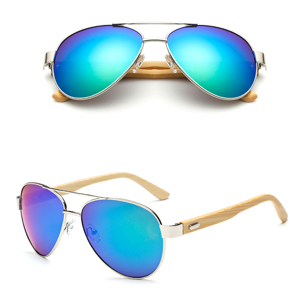 Gafas de Sol Aviador y Madera de Bambú con Funda Gamuza para Mujer y Hombre – 24Joyas tienda de compra de y joyas