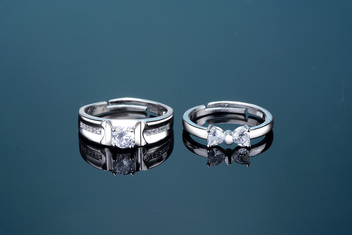 Anillos de boda de pareja para hombres y mujeres, alianzas de