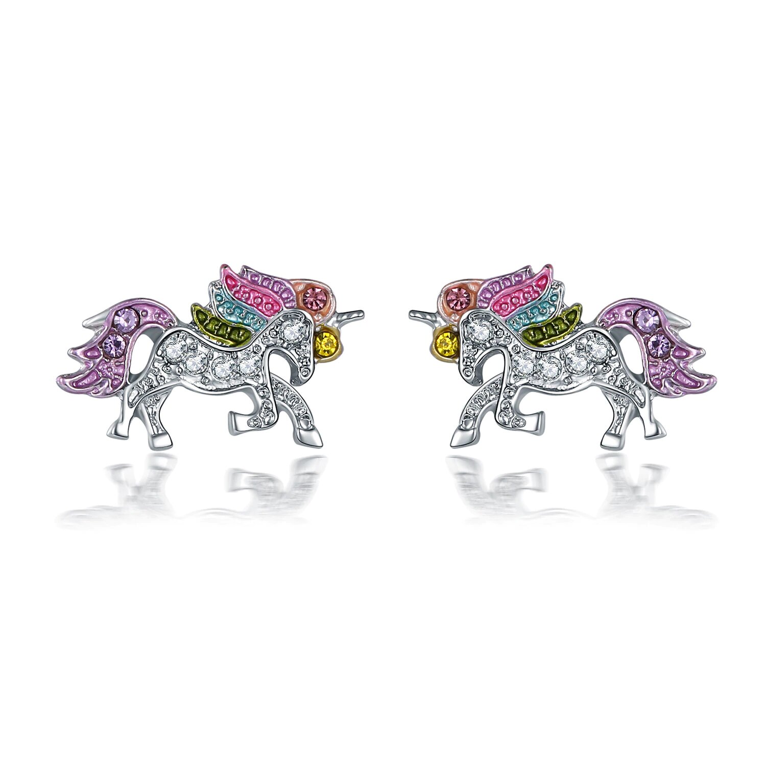 Pendientes Unicornio Acoíris para niña, de regalo para niñas, chicas y mujeres. – 24Joyas tienda de compra de relojes joyas